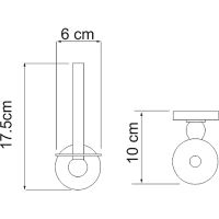 Товар: Держатель запасного рулона WasserKRAFT Aland Хром арт-K-8597 - фото 4 Держатель запасного рулона WasserKRAFT Aland Хром арт-K-8597 — фото 4, Держатели для запасных рулонов