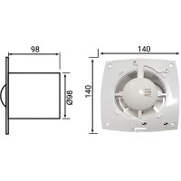 Вытяжной вентилятор Bettoserb Белый арт-110151 — фото 2, Вытяжные вентиляторы