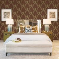 Обои Bruno Zoff Silver Фольга на флизелине (1,06*10,05) Коричневый, Ромб арт-60112-5 — фото 3, Обои для стен