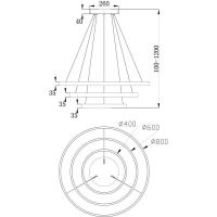 Подвесной светильник Maytoni Modern Rim Белый арт-MOD058PL-L100W4K — фото 5, Подвесные светильники
