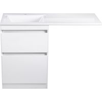 Тумба под раковину Style Line Даллас 120 Белая арт-СС-00000388 — фото 1, Тумбы под раковину