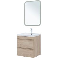 Тумба под раковину Aquanet Нота New 58 подвесная Дуб светлый арт-334197 — фото 5, Тумбы под раковину