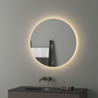 Зеркало Evoform Ledshine d70 с подсветкой 18 W - сенсорный выключатель - теплый белый свет арт-BY 2654 — фото 1, Зеркала в ванную комнату