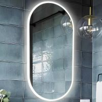 Зеркало Relisan Melina 550х1000 с подсветкой с сенсорным выключателем арт-Гл000024394 — фото 1, Зеркала в ванную комнату