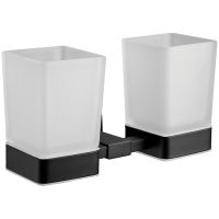 Стакан для зубных щеток Belz B903 двойной Черный матовый арт-B90308 — фото 1, Стаканы для зубных щеток