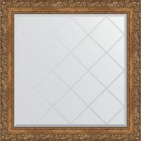 Зеркало Evoform Exclusive-G 85х85 с гравировкой в багетной раме - Виньетка бронзовая 85 мм арт-BY 4314 — фото 1, Зеркала в ванную комнату
