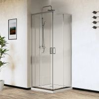 Душевой уголок Vincea City 100х80 профиль Хром стекло прозрачное арт-VSS-5CT8010CL — фото 1, Прямоугольные душевые уголки