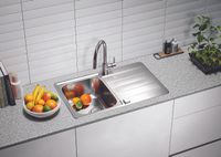 Товар: Кухонная мойка Alveus Line Max 80 SAT-90 790x500 Сатинированная сталь арт-1136608 - фото 3 Кухонная мойка Alveus Line Max 80 SAT-90 790x500 Сатинированная сталь арт-1136608 — фото 3, Кухонные мойки