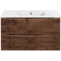 Тумба под раковину Vincea Mia Slim 90 подвесная R.Wood арт-VMC-2MC900S1RW — фото 1, Тумбы под раковину