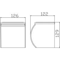 Держатель туалетной бумаги Haiba с крышкой Хром арт-HB502 — фото 2, Держатели туалетной бумаги