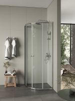 Товар: Душевой уголок Agger 80x80 профиль Хром стекло прозрачное арт-A01-080TCR/G - фото 3 Душевой уголок Agger 80x80 профиль Хром стекло прозрачное арт-A01-080TCR/G — фото 3, Душевые уголки четверть круга