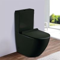 Унитаз компакт Esbano Ripoll-C Черный матовый с бачком и сиденьем Микролифт арт-ESUNRIPOCMB — фото 2, Напольные унитазы