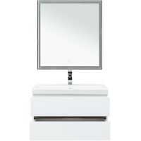 Комплект мебели для ванной Aquanet Беркли 80 подвесной Белый Дуб рошелье арт-258969 — фото 5, Комплекты мебели для ванной