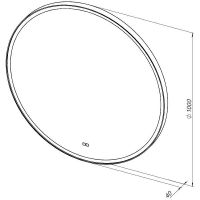 Зеркало Aquanet Тренд 100 с подсветкой с сенсорным выключателем и подогревом арт-316688 — фото 6, Зеркала в ванную комнату