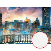 Фреска Ortograf Небоскребы 6583 Фактура бархат FX Флизелин (3,4*2,7) Разноцветный, Город арт-6583 (бархат FX) — фото 1, Фрески