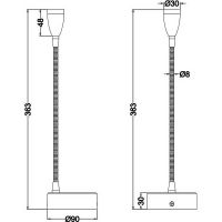 Настенный светильник Crystal Lux Белый арт-CLT 212W WH — фото 3, Бра