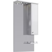 Зеркало со шкафом Aqwella Барселона 60 с подсветкой Белое арт-Ba.02.06 — фото 1, Зеркальные шкафы в ванную