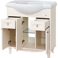 Тумба с раковиной Misty Шармель 80 Бежевая арт-УТ000001877 — фото 4, Тумбы с раковиной