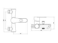 Смеситель для ванны Orange OneLife Хром арт-P05-100cr — фото 9, Смеситель для ванны
