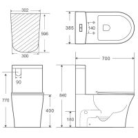 Товар: Унитаз компакт Orange с бачком и сиденьем Микролифт арт-C07-050W - фото 11 Унитаз компакт Orange с бачком и сиденьем Микролифт арт-C07-050W — фото 11, Напольные унитазы