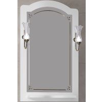 Зеркало Opadiris Лоренцо 60 Белое матовое с выключателем арт-00-00007043 — фото 1, Зеркала в ванную комнату