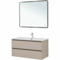 Тумба под раковину Aquanet Вега 100 подвесная Бежевая арт-329581 — фото 11, Тумбы под раковину