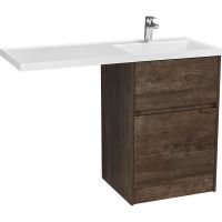 Тумба под раковину Aquaton Лондри 120 Дуб Кантри без фасада арт-1A266901LHDY0 — фото 2, Тумбы под раковину