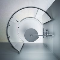 Товар: Душевой уголок AM.PM Like Round 95х95 профиль Хром глянцевый стекло прозрачное арт-W83G-333-095CT - фото 4 Душевой уголок AM.PM Like Round 95х95 профиль Хром глянцевый стекло прозрачное арт-W83G-333-095CT — фото 4, Полукруглые душевые уголки