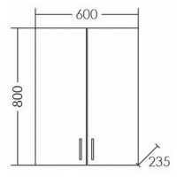 Товар: Подвесной шкаф СанТа Стандарт 60 Белый арт-401010 - фото 4 Подвесной шкаф СанТа Стандарт 60 Белый арт-401010 — фото 4, Шкафы для ванной