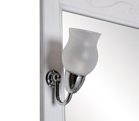 Комплект мебели для ванной ASB-Woodline Салерно 80 Белый с патиной Серебро арт-9696+16696+9691 — фото 8, Комплекты мебели для ванной