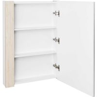 Зеркальный шкаф Aquaton Кантри 55 Белый глянцевый Дуб верона арт-1A257702AHB20 — фото 2, Зеркальные шкафы в ванную