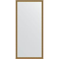 Зеркало Evoform Definite 152х72 в багетной раме - Бусы золотые 46 мм арт-BY 1112 — фото 1, Зеркала в ванную комнату