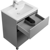 Тумба под раковину Aquaton Форест 60 Туманный серый арт-1A278201FR4D0 — фото 5, Тумбы под раковину