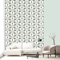 Обои Andrea Rossi Cheradi Винил на флизелине (1,06*10,05) Бирюзовый, Бабочки арт-54401-4 — фото 3, Обои для стен