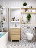 Тумба под раковину 1MarKa Aris 70 Дуб сонома арт-У76061 — фото 3, Тумбы под раковину