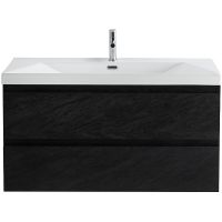 Тумба под раковину Cezares Molveno 80 подвесная Nero арт-MOLVENO-80-2C-SO-NR — фото 1, Тумбы под раковину