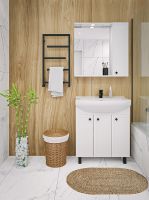 Тумба под раковину Runo Римини 75 Белая арт-00-00001255 — фото 4, Тумбы под раковину