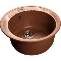 Кухонная мойка GranFest Rondo GF-R520 Терракот арт-R-520 тер — фото 1, Кухонные мойки