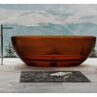 Ванна из полиэфирной смолы Abber Kristall 165х78 Коричневая без гидромассажа арт-AT9701Opal — фото 2, Ванны из полиэфирной смолы