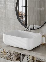 Товар: Раковина-чаша Orange 60 Белая глянцевая арт-B03-600W - фото 6 Раковина-чаша Orange 60 Белая глянцевая арт-B03-600W — фото 6, Раковины накладные