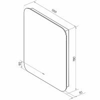 Товар: Зеркало Континент Burzhe 600х700 с подсветкой с бесконтактным выключателем арт-ЗЛП531 - фото 9 Зеркало Континент Burzhe 600х700 с подсветкой с бесконтактным выключателем арт-ЗЛП531 — фото 9, Зеркала в ванную комнату