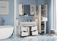 Тумба под раковину Onika ВЕРОНЭЛЛА 105.16 Белая арт-110508 — фото 5, Тумбы под раковину