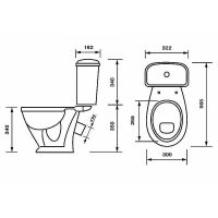 Унитаз компакт Оскольская Керамика Детский с бачком и сиденьем арт-47901130022 — фото 4, Напольные унитазы