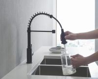 Смеситель для кухни Aquatek Европа Черный матовый арт-AQ1387MB — фото 6, Смесители для кухни