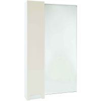 Зеркало со шкафом Bellezza Пегас 50 L Бежевое Белое арт-4610406022078 — фото 1, Зеркальные шкафы в ванную