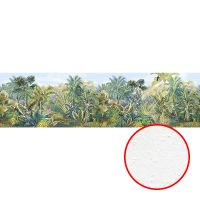 Фреска Ortograf Its Jungle 8313 Фактура бархат FX Флизелин (11*3) Зеленый, Деревья/Животные/Птицы арт-8313 (бархат FX) — фото 1, Фрески