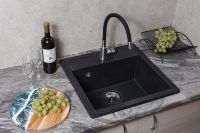 Товар: Кухонная мойка Reflection Zia 51 Уголь арт-RX1251СL - фото 3 Кухонная мойка Reflection Zia 51 Уголь арт-RX1251СL — фото 3, Кухонные мойки