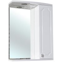 Зеркало со шкафом Bellezza Кантри 55 с подсветкой R Белое арт-4619908001017 — фото 1, Зеркальные шкафы в ванную