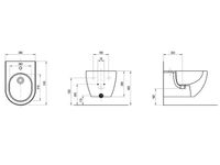 Биде Ravak Uni Chrome подвесное Белое арт-X01517 — фото 9, Биде подвесные