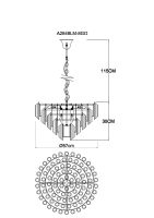 Товар: Люстра Artelamp Jastin Прозрачная Золото арт-A2848LM-8GO - фото 4 Люстра Artelamp Jastin Прозрачная Золото арт-A2848LM-8GO — фото 4, Люстры